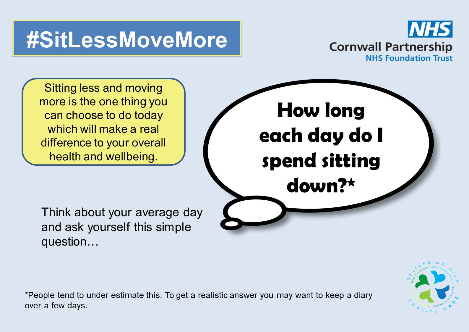 Move more and sit less